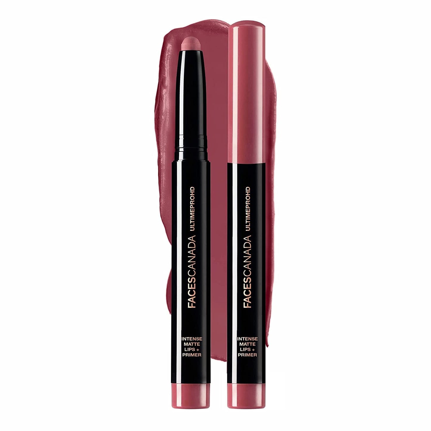 Faces Canada HD Intense Matte Lipstick, Feather light comfort, 10 hrs stay, Primer infused