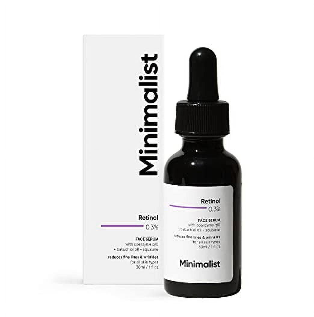 Minimalist 0.3% Retinol FaceSerum For Anti Aging For Beginners | Night FaceSerum With Reti