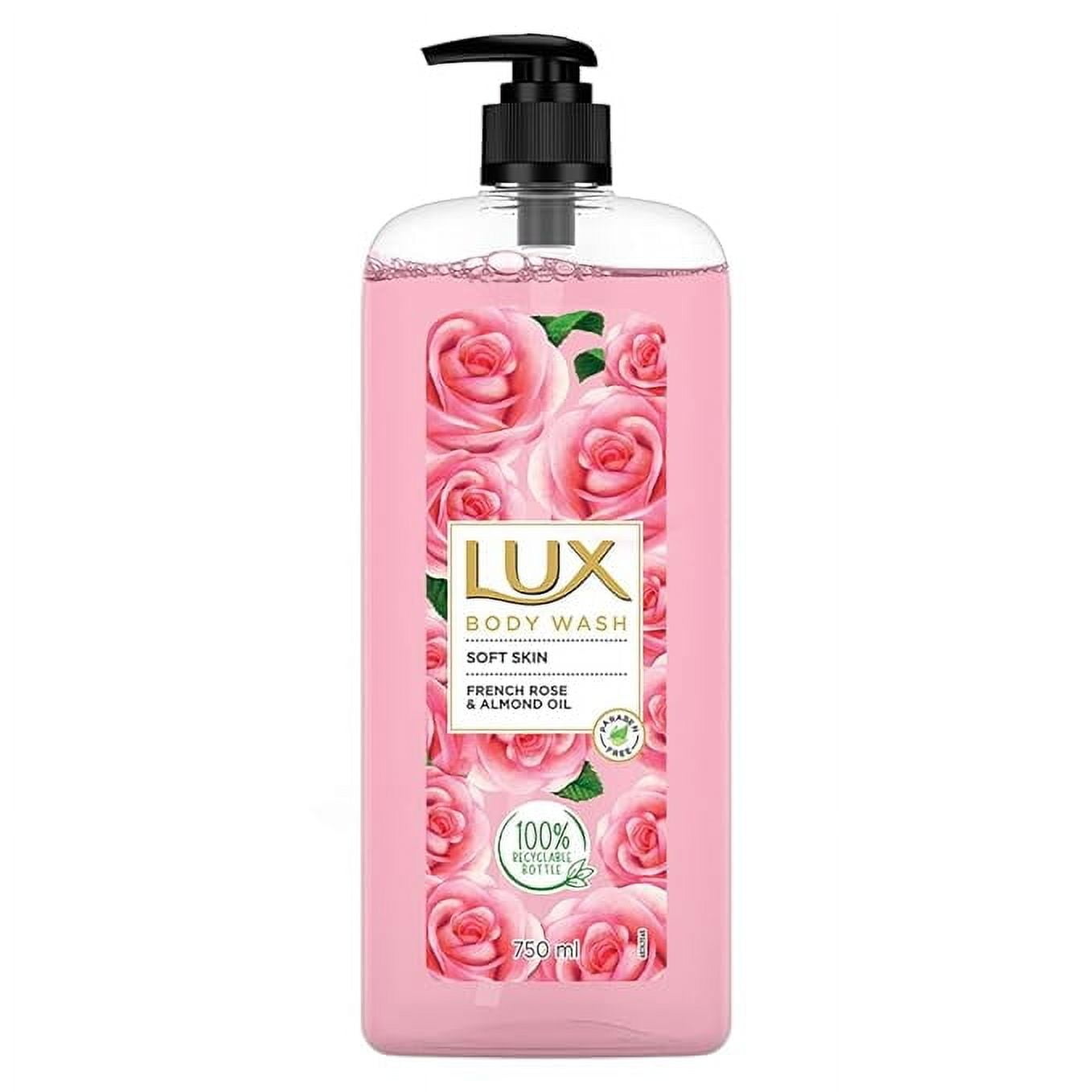 Lux BodyWash Soft Skin French Rose & Almond Oil Super Saver XL Pump Bottle with Long Lasti