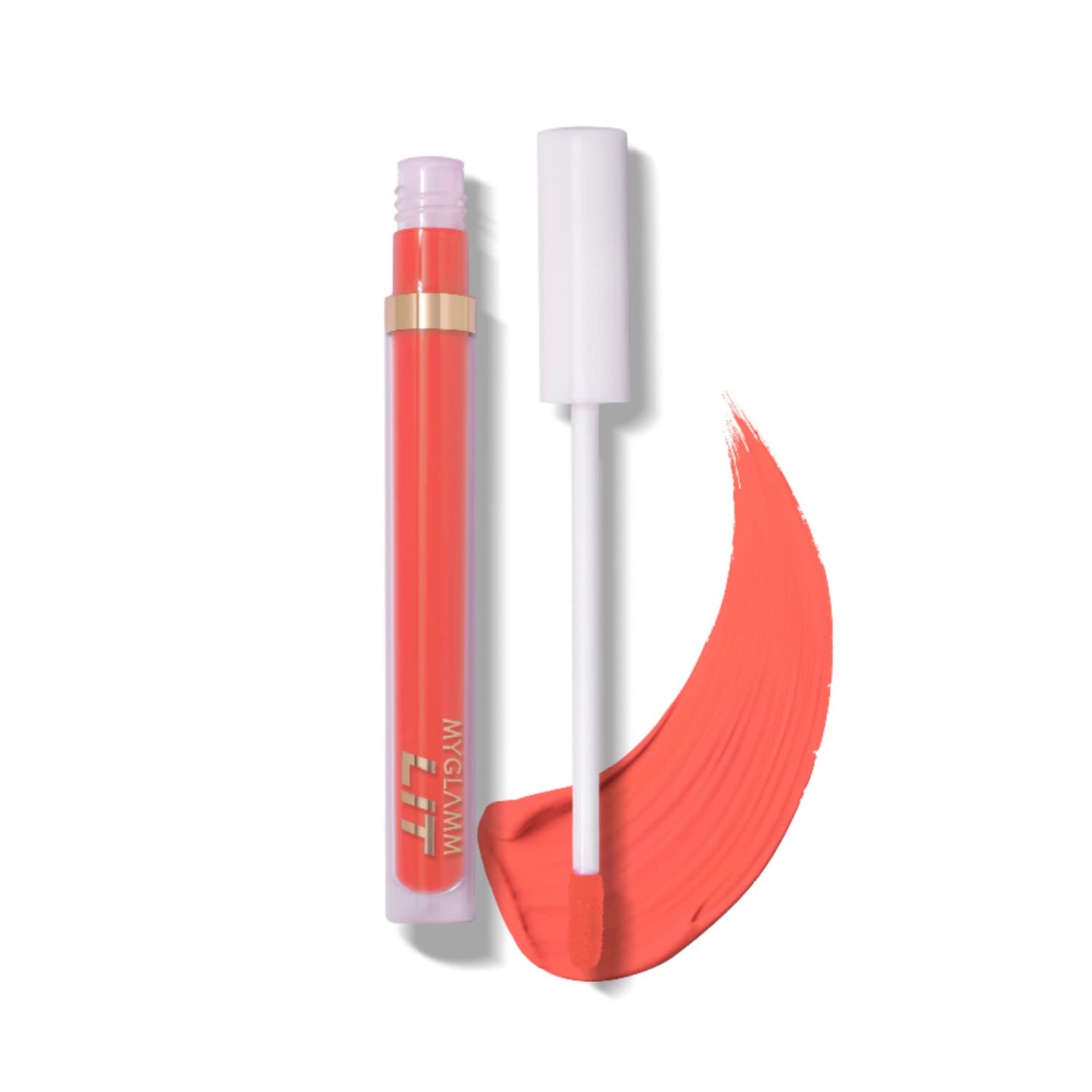 Myglamm Lit Liquid Matte Lipstick-Booty Call (Red)-3 Ml | With Moringa Oil | 12Hr Long-Las