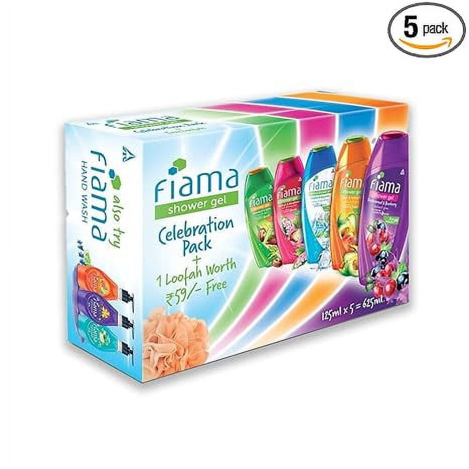 Fiama Celebration Pack with 5 Unique BodyWash Shower Gels, 625ml (125ml