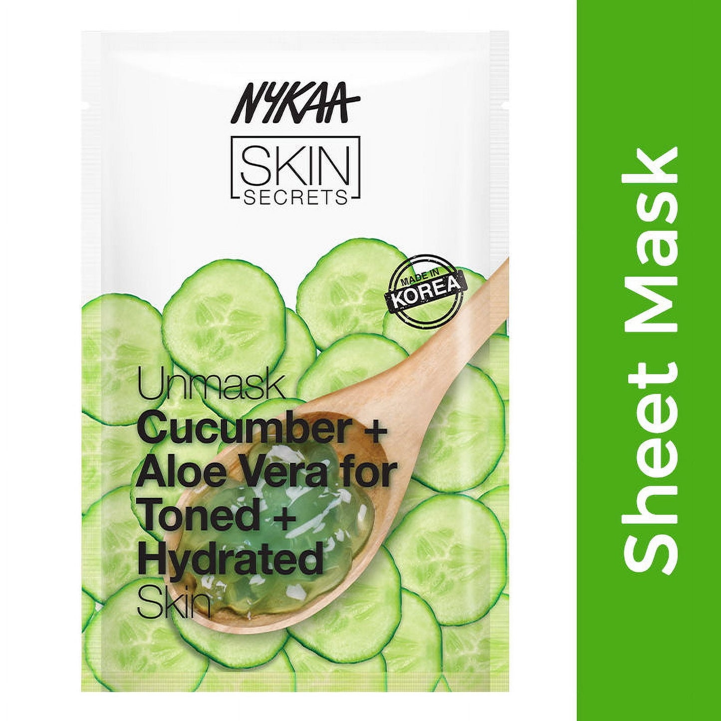 Nykaa Skin Secrets Rituals Cucumber + Aloe Vera Sheet Mask For Toned & Hydrated Skin