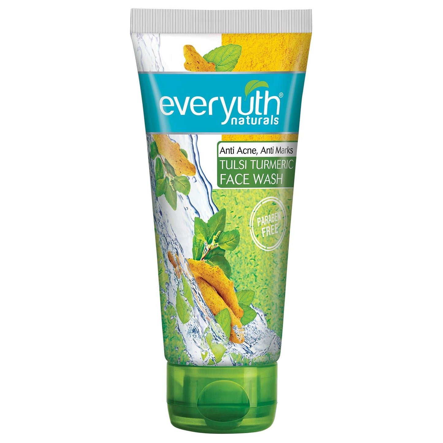 Everyuth Naturals Anti Acne, Anti Marks Tulsi Turmeric FaceWash - 150 gm
