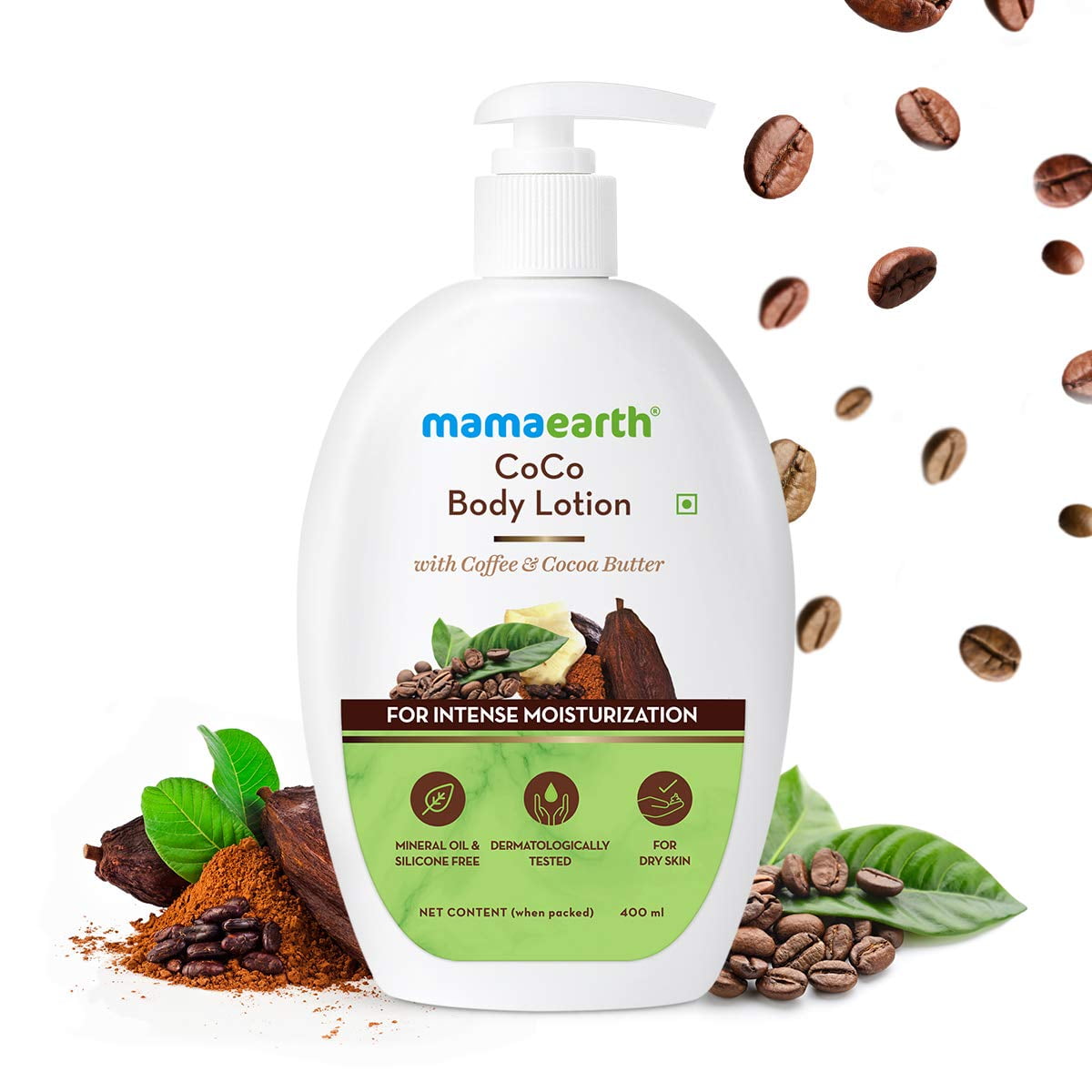 Mamaearth CoCo BodyLotion with Coffee and Cocoa for Intense Moisturization - 400 ml