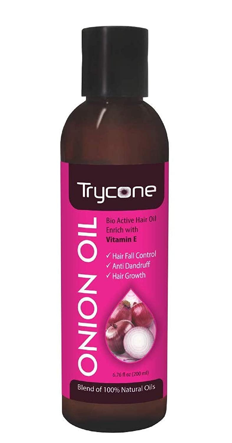 Trycone Onion HairOil with Vitamin E,100% Natural Oils and Herbs - 200ml