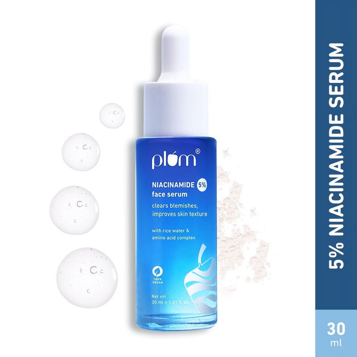 Plum 5% Niacinamide FaceSerum With Amino Acid - Fades Blemishes For Bright Skin, Beginner-