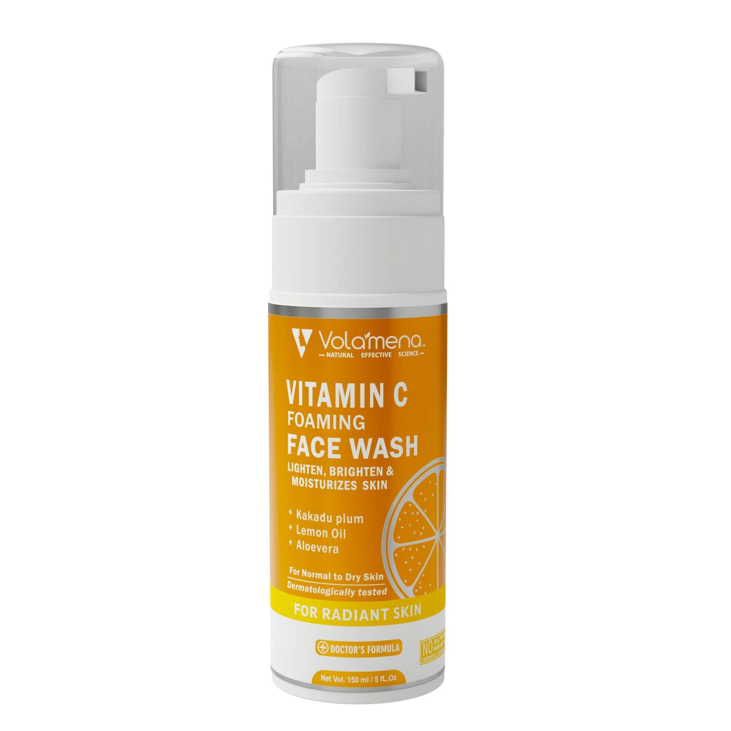 Volamena Vitamin C Lighten & Brighten Foaming FaceWash