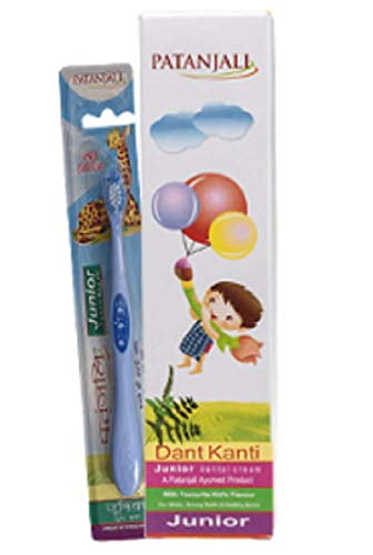 Patanjali Oral Care for Kids - Dant kanti Junoir Toothpaste & Junior Toothbrush Combo