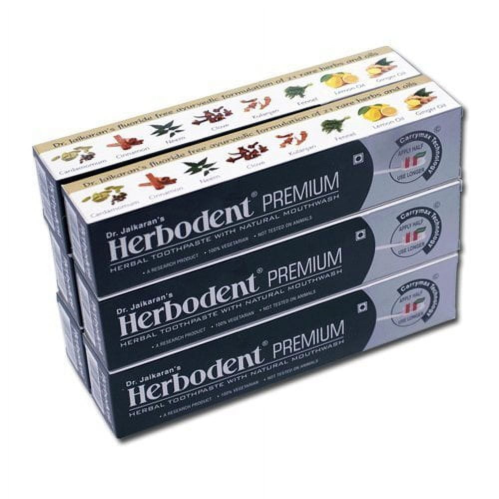 Herbodent Premium - Fluoride-free Toothpaste, Orgnaic, Natural Whitener, Vegan, Sulfatef-f