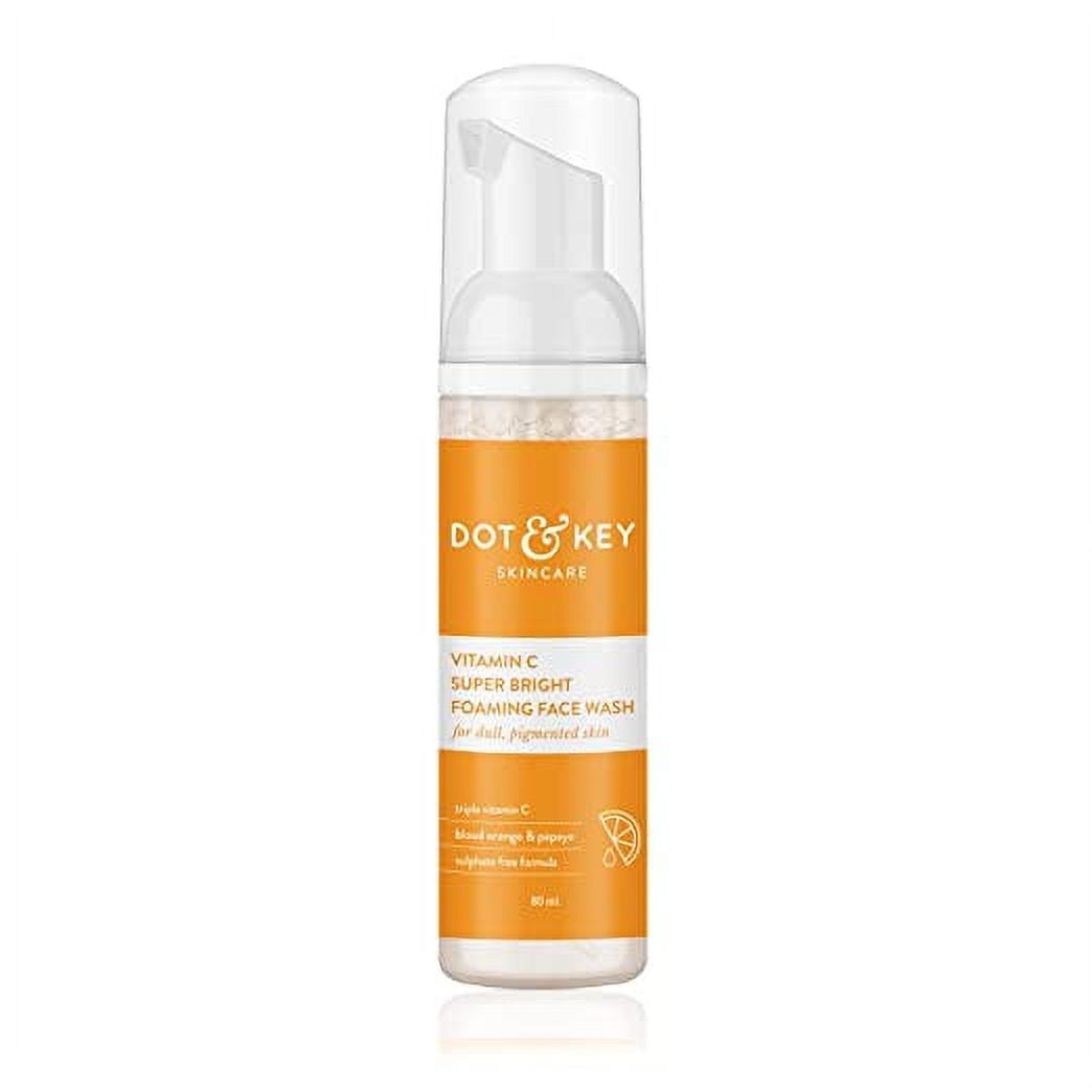 Dot & Key Vitamin C Super Bright Foaming FaceWash For Glowing Skin, Oily & Dry Skin, Sulph