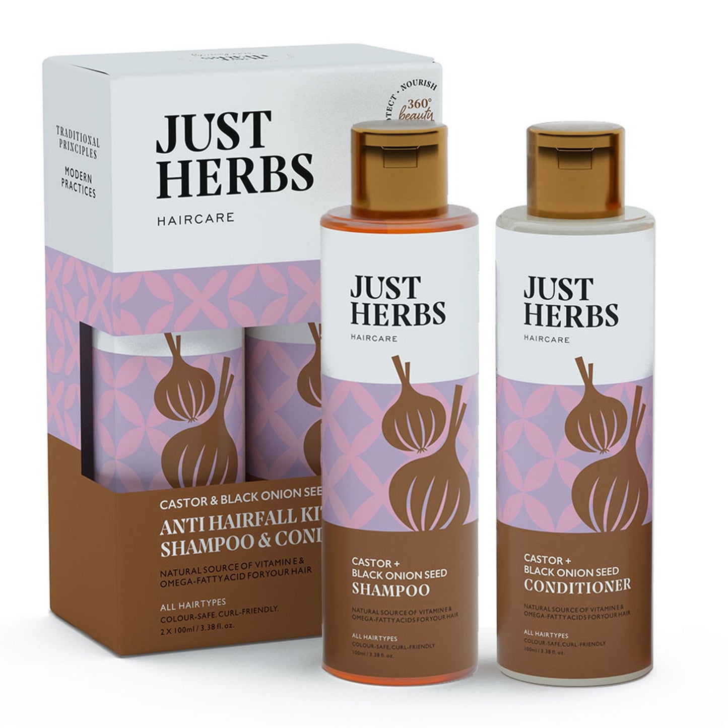 Just Herbs Hair Kit for Healthy Hair, All Hair Types 6.76 fl. oz