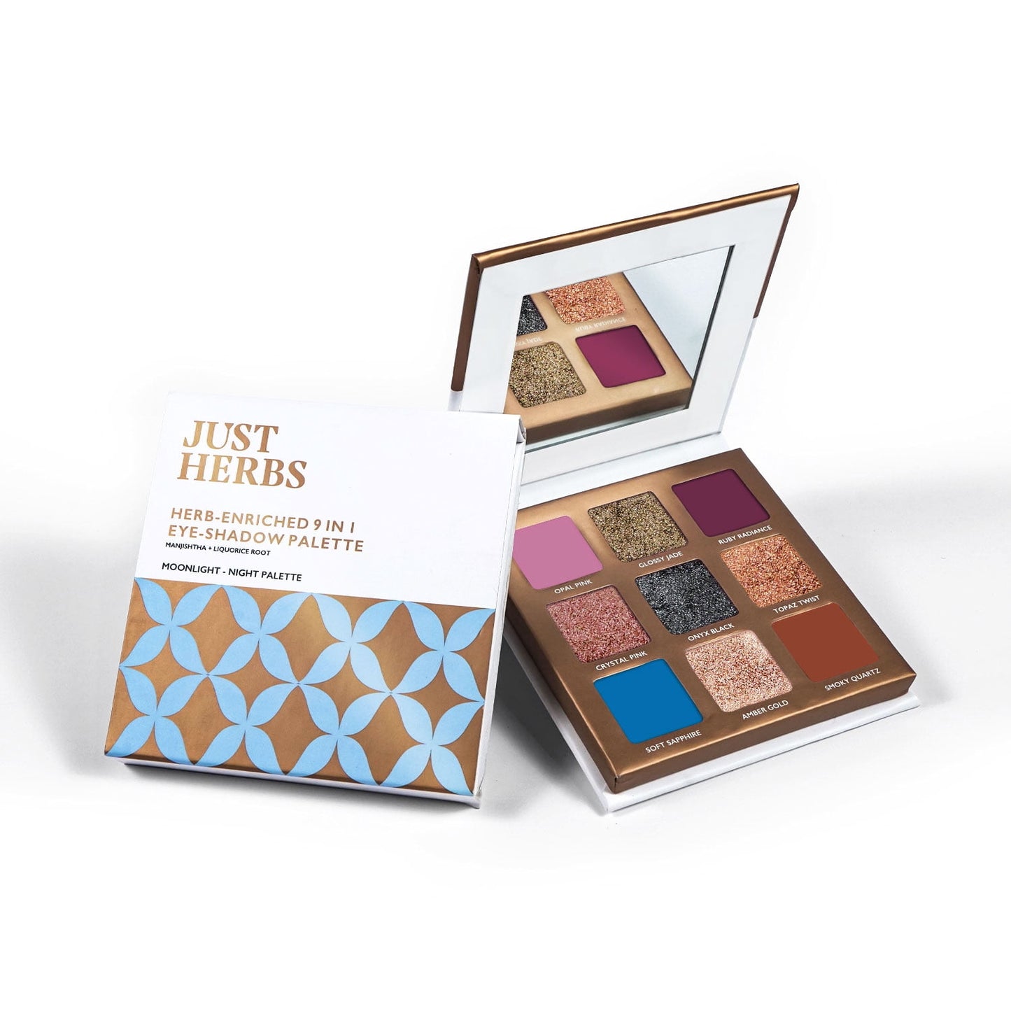 Just Herbs Natural 9 in 1 Eyeshadow Palette - Night Palette