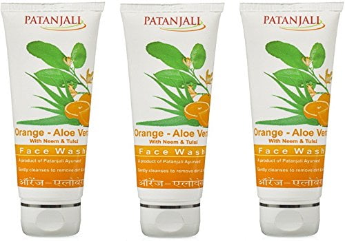 PATANJALI FaceWash - Orange And Aloevera (60g) (Pack of 3)