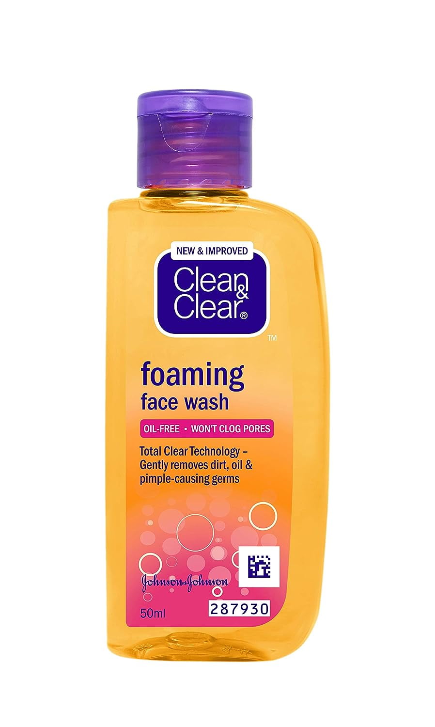 Clean & Clear Facial Wash, 50ml, Oil Free FaceWash