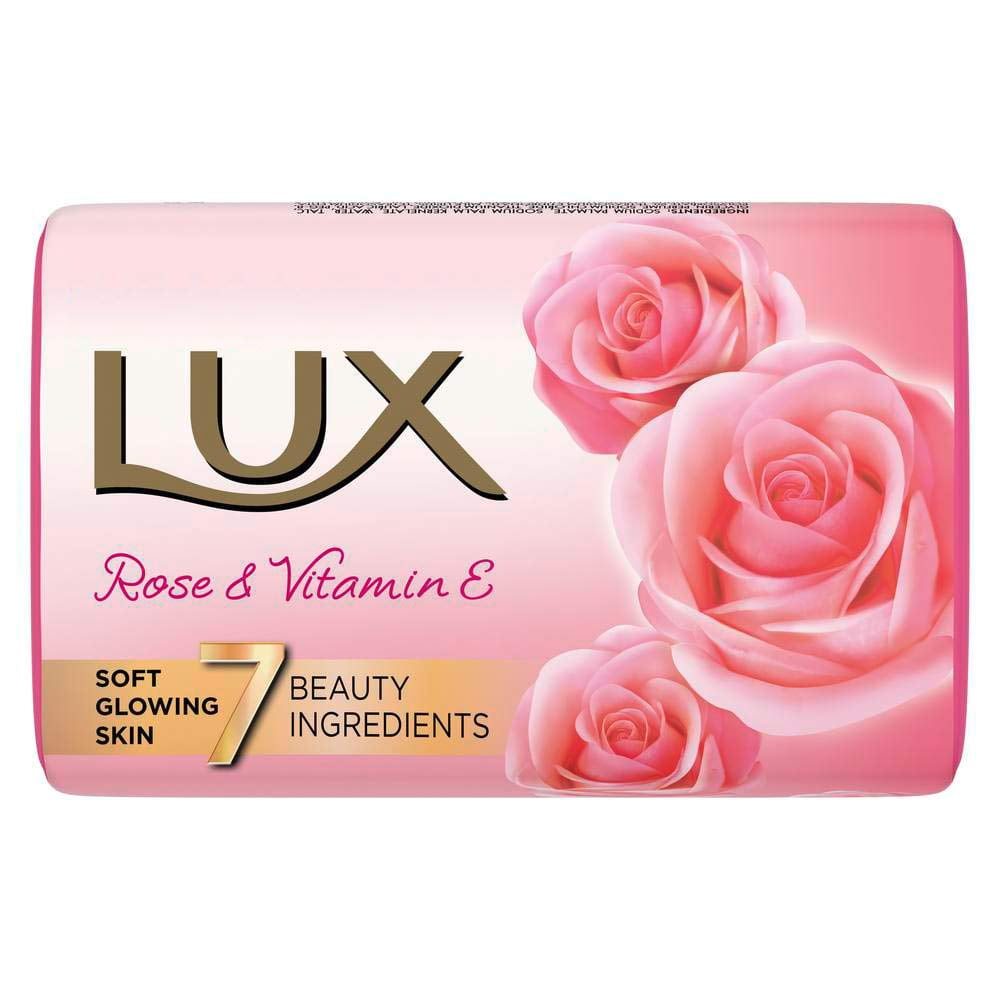 LUX Soft Touch Silk Essence & Rose Water Soap Bar, 3x150g
