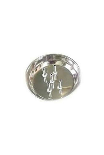 iKonbi Stainless Steel Incense Holder with ash Catcher Plate Set of 1