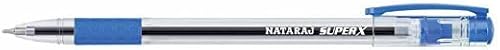 Nataraj Super X Ball Pen | Smooth Writing Ballpoint Pen | Premium Ink Flow & Comfortable Grip | Durable & Lightweight Design | Ideal for Students & Professionals |