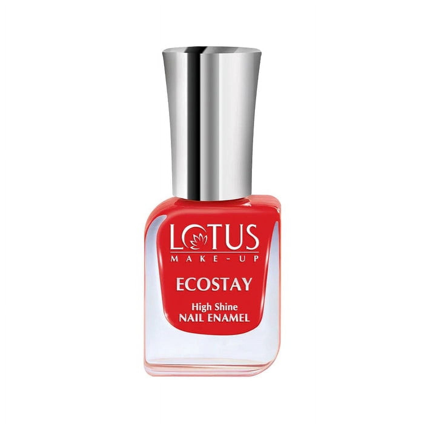 Lotus Herbals Ecostay Nail Enamel, Hot Crimson