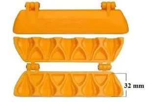 iKonbi Plastic Modak Patti 5 Cavity Medium Size Mold Set of 1 15 Cms in Size Baking Tools for Muffin and Choclates