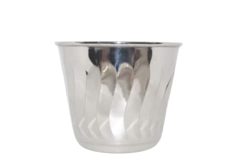 iKonbi Stainless Steel Flower Pot/ Round Plant Planter- Set of 5