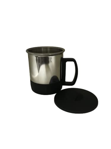 iKonbi Stainless Steel Double Wall Tea/Coffee Cups with Lid- Set of 6,