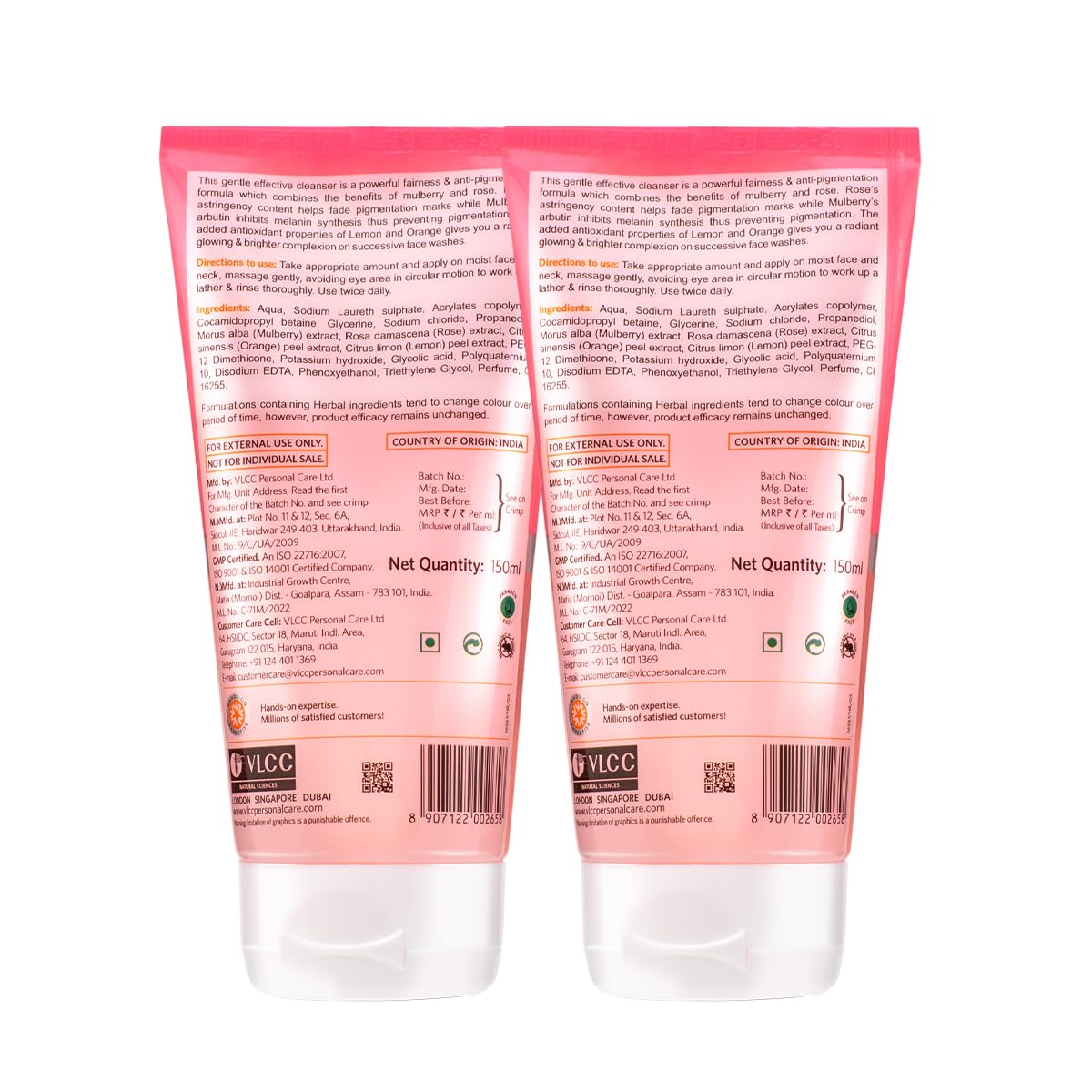 VLCC Mulberry and Rose Facewash 150ml B1G1