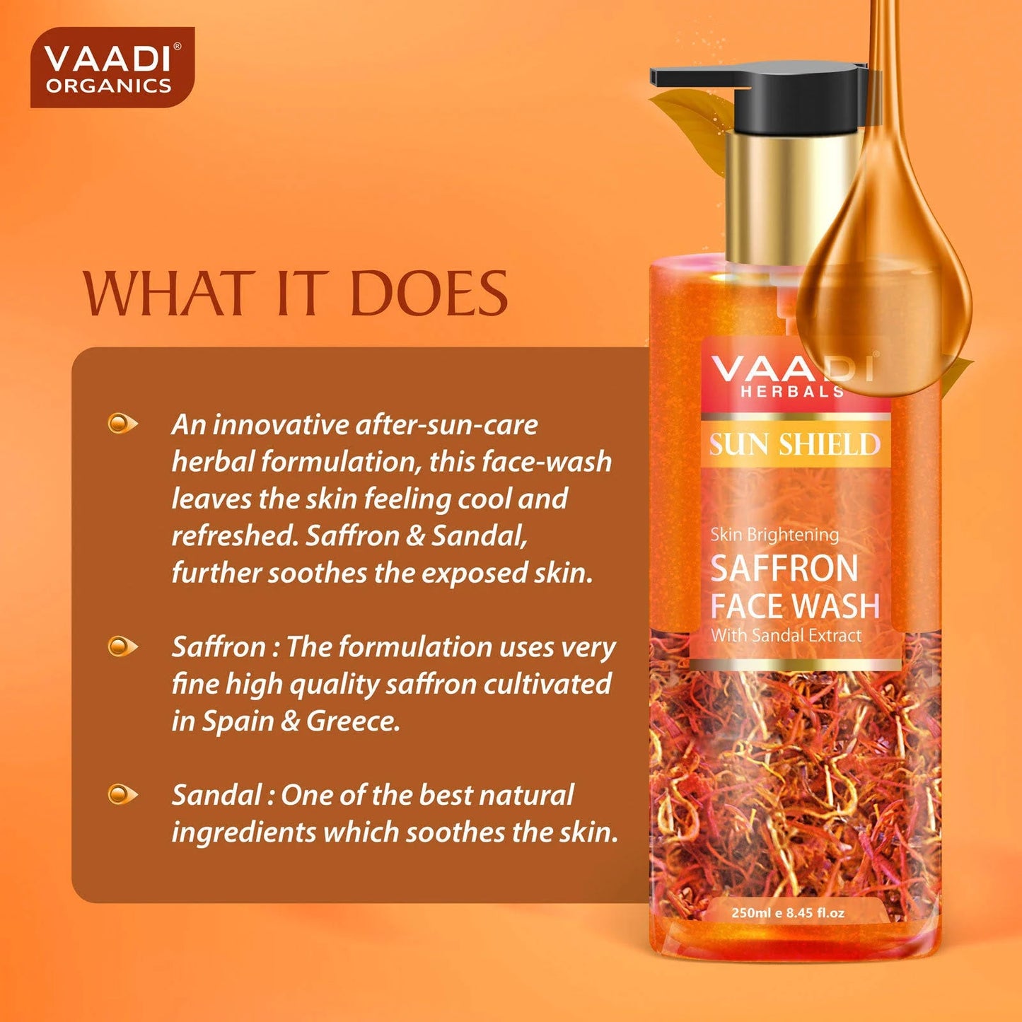 Vaadi Herbals Saffron FaceWash 250ml
