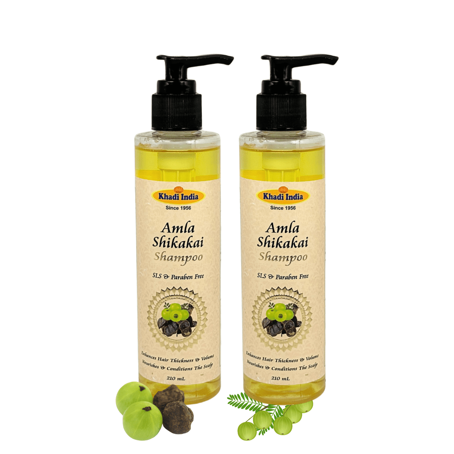 Khadi India Amla Shikakai Shampoo: Natural Hair Cleanse and Nourishment in Double Strength