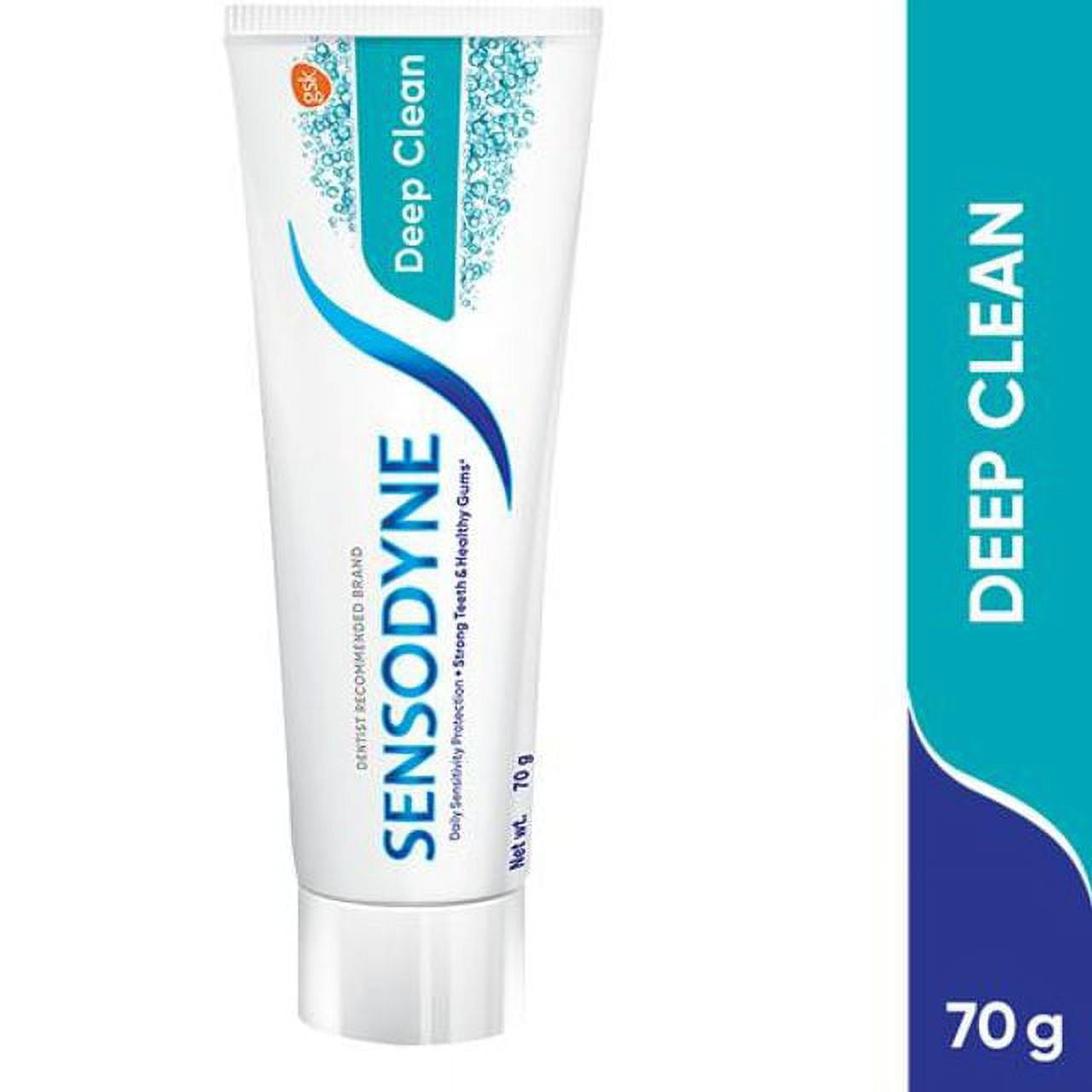 Sensodyne Toothpaste - Deep Clean, Sensitive For Advanced Cleaning & Lasting Freshness, 70