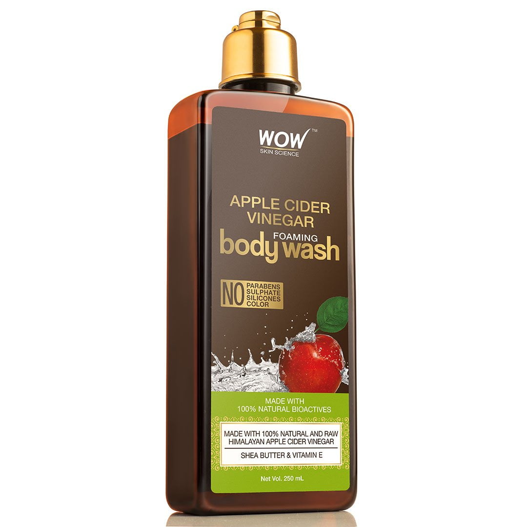 WOW Skin Science Apple Cider Vinegar Foaming BodyWash - For Smoother Skin & Sensitive Skin