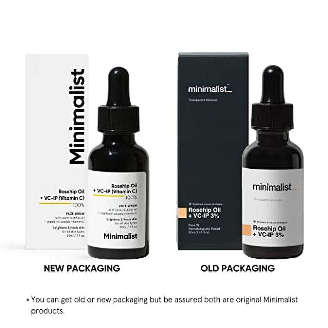 Minimalist Pure Rosehip Oil with Vitamin C FaceSerum for Glowing Skin | Facial Oil For Men