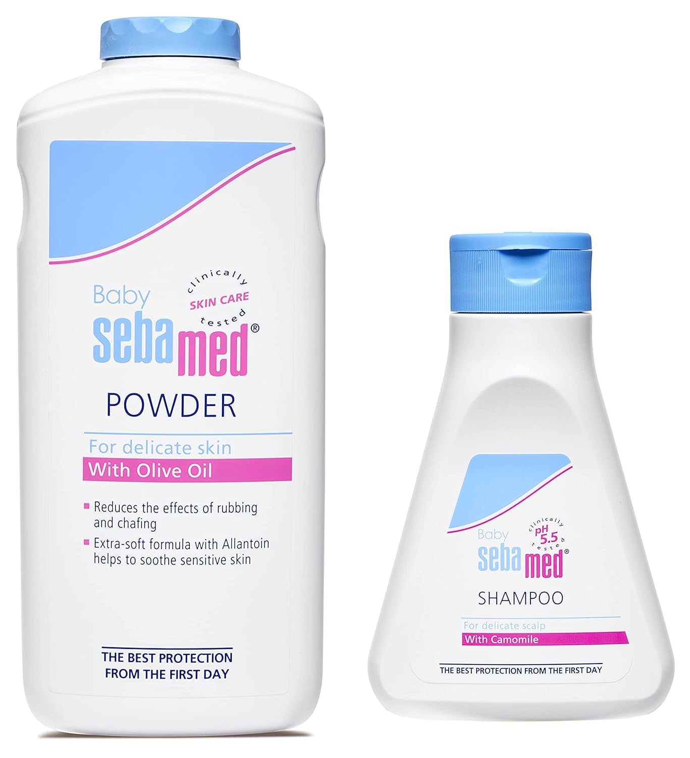 SebaMed Baby Powder, 200g & Baby (Children) Shampoo 150ml Combo