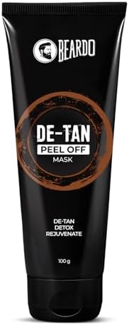 Beardo DE-Tan Peel OFF Mask 100gm From India De-tan Detox Rejuvenate