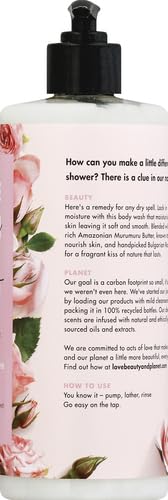 Love Beauty and Planet Bountiful Moisture Body Wash: Murumuru Butter & Rose, 400 ml