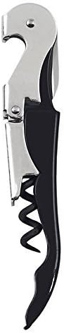 iKonbi Stainless Steel Wine Cork Screw Sommelier Knife Style W/Bottle Opener- Set of 2