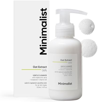 Minimalist 6% Oat Extract Gentle FaceWash for Sensitive, Dry & Dehydrated Skin | Hyaluroni