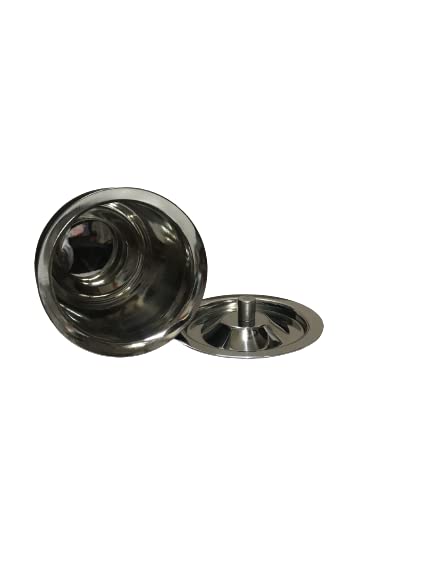 iKonbi Stainless Steel Black Matt Apple Shaped Ghee Pot- 300 ml
