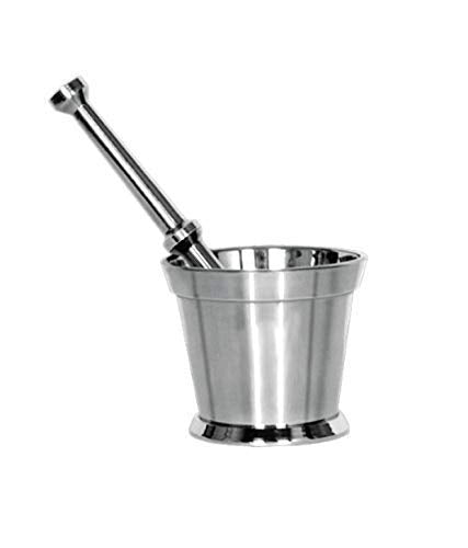 iKonbi Heavy Aluminum Mortar and Pestle Set/Spice Mixer for Kitchen/Khalbatta/Khaldasta Kitchen Accessories 8.9cm Mortar, 14.9cm Pestle