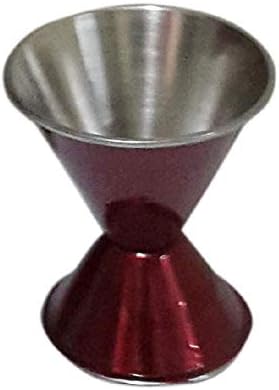 iKonbi Stainless Steel Double Sided Peg Measure Red, 30 & 60 ml