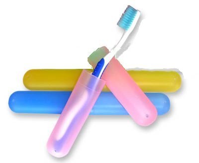iKonbi 4 Piece Plastic Travel Bathroom Toothbrush Holder