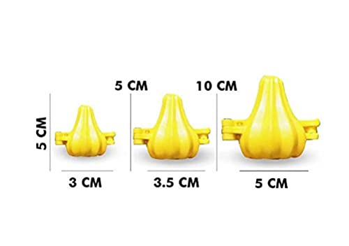 iKonbi Multi Utility Plastic Modak Mould Set for Ganesh Festival Includes 3 Different Size of Modak and One Modak Patti