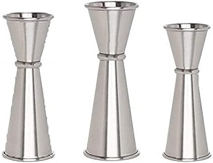 iKonbi Stainless Steel Japanese Peg Measure Set of 3-20/40, 30/60, 25/50 ml