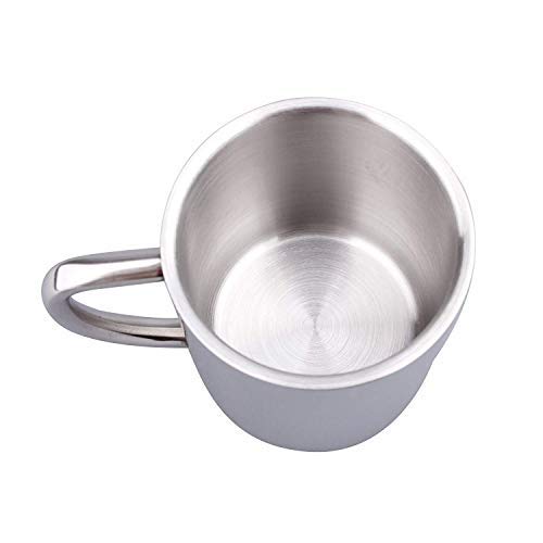 iKonbi Stainless Steel Double Wall Super Strong Coffee Drinking Cup Tea Drinking Cup- Set of 1