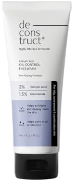 Deconstruct Oil Control FaceWash | 0.5% Salicylic Acid & 1% Niacinamide | Controls oil, re