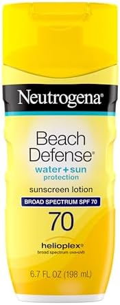 Neutrogena Beach Defense Water Resistant Sunscreen BodyLotion with Broad Spectrum SPF 70,