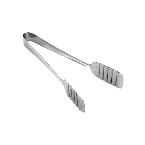 iKonbi 9 Inch Long Buffet Salad Server Roti Chapati Tong Chimta Made of S304 Stainless Steel Sturdy and Strong with Good Grip for Cakes Too