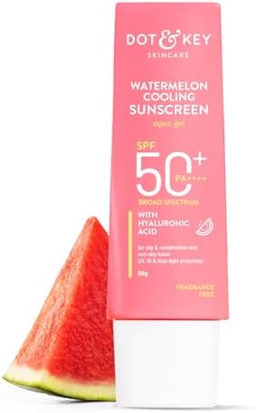 Dot & Key Watermelon Cooling Sunscreen SPF 50+ PA++++ With Hyaluronic Acid, Instantly Cool