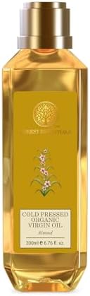 Forest Essentials Organic Cold Pressed Almond Virgin Oil, 200ml