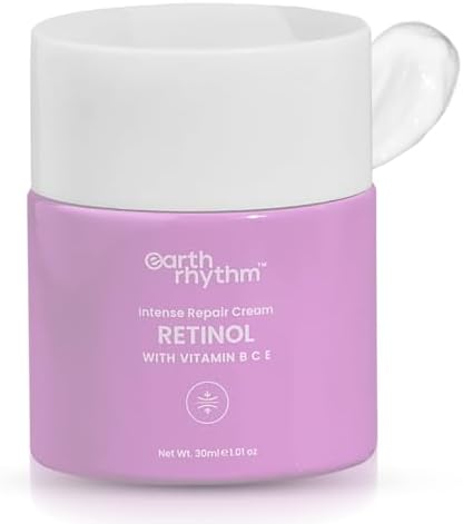 Earth Rhythm Retinol NightCream Enriched with Vitamin B, C, & E, Clears Clogged Pores, Giv