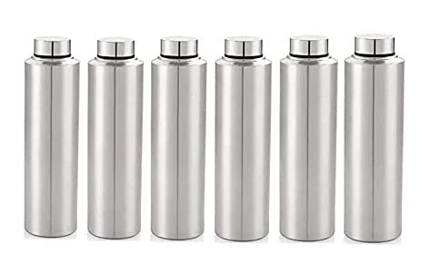 iKonbi Set of 6 Stainless Steel Fridge Bottles
